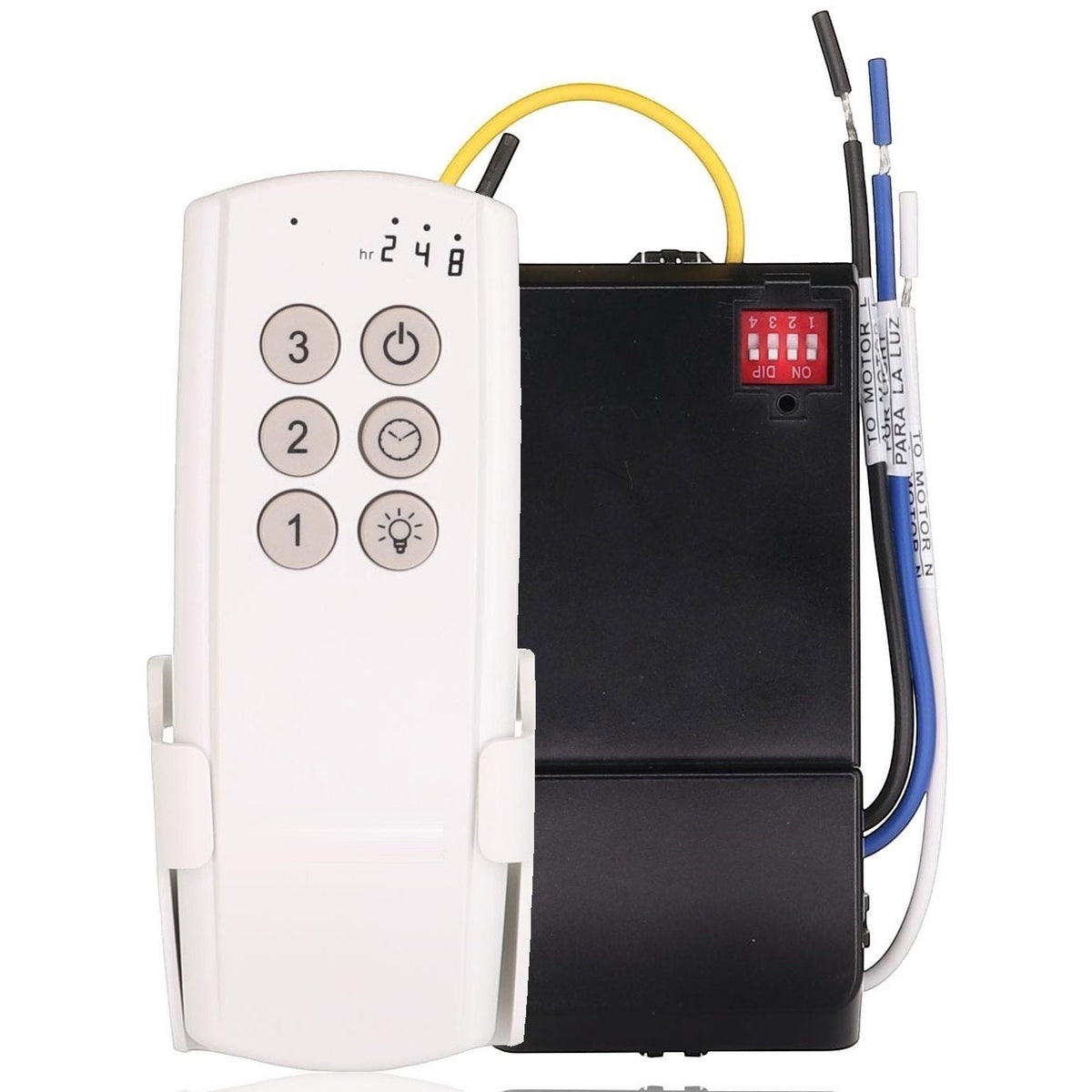 Anderic Substitute Kit for Hunter K6266-01 IN2TX49 Ceiling Fan Remote Control [63T-AC83T-KIT]